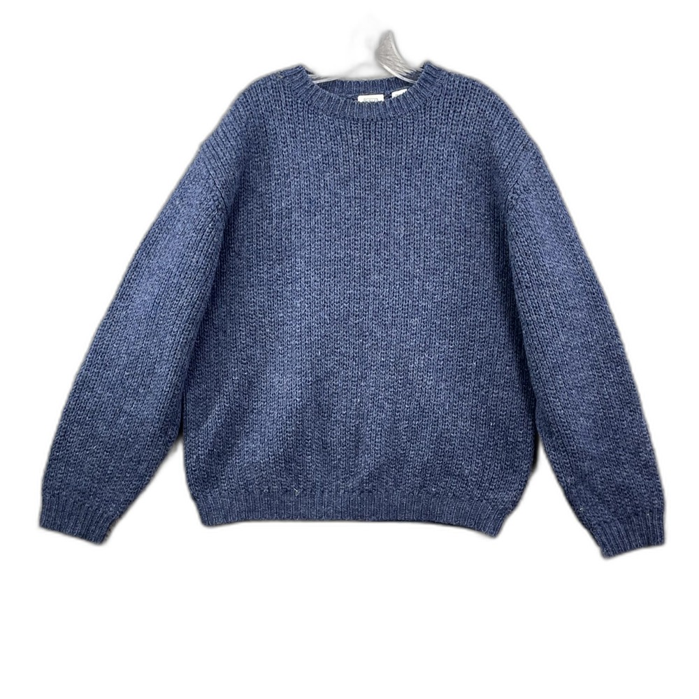 Vintage Field Gear Sweater Mens XL Heather Blue Wool Classic Preppy 90s Winter